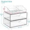 imageVtopmart 1 Tier Clear Makeup Organizer Cosmetic Storage for Dresser Countertop and Bathroom Vanity Beauty Holder for Lipstick Brush Skincare3 Tier