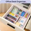 imageVtopmart 25 PCS Plastic Drawer Organizers Set 4Size Versatile Bathroom and Vanity Drawer Organizer Trays Storage Bins for Makeup Bedroom Kitchen Gadgets Utensils and OfficeLilac