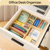 imageVtopmart 25 PCS Plastic Drawer Organizers Set 4Size Versatile Bathroom and Vanity Drawer Organizer Trays Storage Bins for Makeup Bedroom Kitchen Gadgets Utensils and OfficeBeige