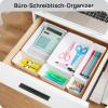 imageVtopmart 25 PCS Plastic Drawer Organizers Set 4Size Versatile Bathroom and Vanity Drawer Organizer Trays Storage Bins for Makeup Bedroom Kitchen Gadgets Utensils and OfficeWhite