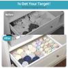 imageVtopmart 4 Pack Underwear Drawer Organizers Set 67824 Cells Clothes Drawer Dividers Dresser Organizers Bins for Socks Bras Scarves Ties NonWoven Fabric Storage Boxes for Closet Nursery3 Pack  162424 Cells