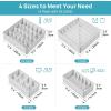imageVtopmart 4 Pack Underwear Drawer Organizers Set 67824 Cells Clothes Drawer Dividers Dresser Organizers Bins for Socks Bras Scarves Ties NonWoven Fabric Storage Boxes for Closet Nursery4 Pack  67824 Cells