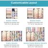 imageVtopmart 4 Pack Underwear Drawer Organizers Set 67824 Cells Clothes Drawer Dividers Dresser Organizers Bins for Socks Bras Scarves Ties NonWoven Fabric Storage Boxes for Closet Nursery4 Pack  67824 Cells