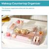 imageVtopmart 7 PCS Clear Drawer Organizers Bins 4Size Stackable Makeup and Vanity Drawer Organizer Trays Acrylic Bathroom Drawer Storage Containers for Cosmetic Office Supply Kitchen Utensils Gadgets