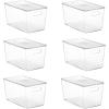 imageVtopmart 8 Pack Clear Stackable Storage Bins with Lids Large Plastic Containers with Handle for Pantry Organization and StoragePerfect for Kitchen Fridge Cabinet Bathroom Organizer6