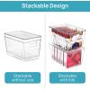 imageVtopmart 8 Pack Clear Stackable Storage Bins with Lids Large Plastic Containers with Handle for Pantry Organization and StoragePerfect for Kitchen Fridge Cabinet Bathroom Organizer8