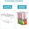 imageVtopmart 8 Pack Clear Stackable Storage Bins with Lids Large Plastic Containers with Handle for Pantry Organization and StoragePerfect for Kitchen Fridge Cabinet Bathroom Organizer6