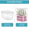 imageVtopmart 8 Pack Clear Stackable Storage Bins with Lids Large Plastic Containers with Handle for Pantry Organization and StoragePerfect for Kitchen Fridge Cabinet Bathroom Organizer10
