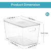 imageVtopmart 8 Pack Clear Stackable Storage Bins with Lids Large Plastic Containers with Handle for Pantry Organization and StoragePerfect for Kitchen Fridge Cabinet Bathroom Organizer10