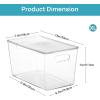 imageVtopmart 8 Pack Clear Stackable Storage Bins with Lids Large Plastic Containers with Handle for Pantry Organization and StoragePerfect for Kitchen Fridge Cabinet Bathroom Organizer6