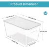 imageVtopmart 8 Pack Clear Stackable Storage Bins with Lids Large Plastic Containers with Handle for Pantry Organization and StoragePerfect for Kitchen Fridge Cabinet Bathroom Organizer6