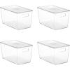 imageVtopmart 8 Pack Clear Stackable Storage Bins with Lids Large Plastic Containers with Handle for Pantry Organization and StoragePerfect for Kitchen Fridge Cabinet Bathroom Organizer4
