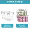 imageVtopmart 8 Pack Clear Stackable Storage Bins with Lids Large Plastic Containers with Handle for Pantry Organization and StoragePerfect for Kitchen Fridge Cabinet Bathroom Organizer6