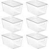 imageVtopmart 8 Pack Clear Stackable Storage Bins with Lids Large Plastic Containers with Handle for Pantry Organization and StoragePerfect for Kitchen Fridge Cabinet Bathroom Organizer6