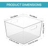 imageVtopmart 8 Pack Extra Large Clear Plastic Storage Bins11x11 Cube Acrylic Organizer Square Containers with Handle for PantryClosetLaundryRoomKitchenBathroomUnderSink Organization4