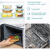 imageVtopmart 8 Pack Glass Food Storage Containers with Airtight Lids Glass Meal Prep Containers Lunch Containers for Microwave Oven Freezer and Dishwasher BPA FreeGreen