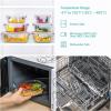 imageVtopmart 8 Pack Glass Food Storage Containers with Airtight Lids Glass Meal Prep Containers Lunch Containers for Microwave Oven Freezer and Dishwasher BPA FreePink