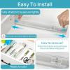 imageVtopmart 8 Pack Shallow Drawer Dividers 236quot High 1267quot2114quot Adjustable Expandable Kitchen Drawer Organizer Clear Plastic Organizer Separators for Flatware Utensil Cutlery Underwear Clothes8