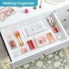 imageVtopmart 88PCS Clear Plastic Drawer Organizers Set 5Size Versatile Bathroom Drawer Organizer Trays Storage Bins for Makeup Vanity Kitchen Gadgets Utensils and Office