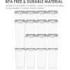 imageVtopmart Airtight Food Storage Containers Set with Lids 15pcs BPA Free Plastic Dry Food Canisters for Kitchen Pantry Organization and Storage Dishwasher safeInclude 24 Labels BlackBlack