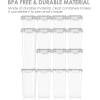 imageVtopmart Airtight Food Storage Containers Set with Lids 15pcs BPA Free Plastic Dry Food Canisters for Kitchen Pantry Organization and Storage Dishwasher safeInclude 24 Labels BlackGrey