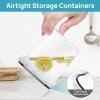 imageVtopmart Airtight Food Storage Containers Set with Lids 15pcs BPA Free Plastic Dry Food Canisters for Kitchen Pantry Organization and Storage Dishwasher safeInclude 24 Labels BlackBlack