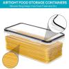 imageVtopmart Airtight Food Storage Containers with Lids 4PCS Set 32L Plastic Spaghetti Canisters for Pasta organizer BPA Free Air Tight Kitchen Pantry Organization