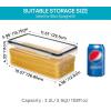 imageVtopmart Airtight Food Storage Containers with Lids 4PCS Set 32L Plastic Spaghetti Canisters for Pasta organizer BPA Free Air Tight Kitchen Pantry Organization