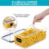 imageVtopmart Airtight Food Storage Containers with Lids 4PCS Set 32L Plastic Spaghetti Canisters for Pasta organizer BPA Free Air Tight Kitchen Pantry Organization