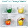 imageVtopmart Breastmilk Storage Container 4PCS Set Clear Freezer and Fridge Organizer Bins Plastic Storage Bins for Breast Milk Baby Pouches Formula Bottles and Yogurts 43 Width 147quot Long