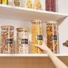 imageVtopmart Glass Food Storage Jars 7 Pack Kitchen Containers with Airtight Bamboo Wooden Lids for Pasta Cookies Nuts Coffee Beans Cereal Canisters Set for Flour Pantry Organization BPA Free3pack 70oz
