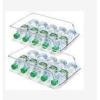 imageVtopmart 2 Pack Plastic Fridge Water Bottle Storage Organizer Bins Drink and Soda Can Holder for Refrigerator and Freezer BPA Free Clear