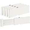 imageVtopmart Drawer Dividers for Clothes 4 Pack Adjustable 4quot High Expandable from 116quot17quot Dresser Drawer Organizer Plastic Drawers Separators for Dresser Baby Clothes Kitchen and Office Storage