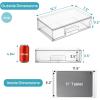 imageVtopmart 121W Clear Stackable Storage Drawers2 Pack Acrylic Plastic Organizers Bins for Makeup Palettes Cosmetics and Beauty SuppliesIdeal for Vanity BathroomCabinetDesk Organization2pack Wide