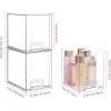 imageVtopmart 121W Clear Stackable Storage Drawers2 Pack Acrylic Plastic Organizers Bins for Makeup Palettes Cosmetics and Beauty SuppliesIdeal for Vanity BathroomCabinetDesk Organization4pack High