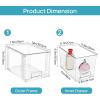 imageVtopmart 2 Pack Large Stackable Storage DrawersClear Acrylic Drawer Organizers with Handles Easily Assemble for BathroomKitchen UndersinkCabinetClosetMakeupPantry organization and StorageClear