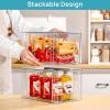imageVtopmart 2 Pack Large Stackable Storage DrawersClear Acrylic Drawer Organizers with Handles Easily Assemble for BathroomKitchen UndersinkCabinetClosetMakeupPantry organization and StorageClear