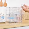 imageVtopmart 2 Pack Stackable Storage Drawers 66Tall Acrylic Bathroom Makeup OrganizersClear Plastic Storage Bins For Vanity Undersink Kitchen CabinetPantry Organization and Storage8