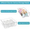 imageVtopmart 3 Pack Stackable Storage Drawers Easily Assemble Acrylic Bathroom Undersink OrganizersClear Plastic Storage Bins for ClosetCabinetPantryMedicine Organization2 Small1 Wide