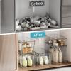 imageVtopmart 6 Pack Clear Stackable Storage DrawersEasy to Assemble Bathroom Organizers and Storage with handlesPlastic Drawers for Kitchen PantryCabinetUnder Sink Organization6