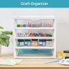 imageVtopmart Clear Desk Organizer 4Tier Assemble Desktop File Organizer with Drawers Office Desk Organization for Office Supplies