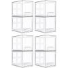 imageVtopmart 2 Pack Stackable Storage Drawers 66Tall Acrylic Bathroom Makeup OrganizersClear Plastic Storage Bins For Vanity Undersink Kitchen CabinetPantry Organization and Storage8