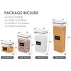 imageAirtight Food Storage Containers with Lids Vtopmart 24 pcs Plastic Kitchen and Pantry Organization Canisters for Cereal Dry Food Flour and Sugar BPA Free Includes 24 LabelsBlackBlack