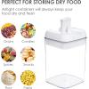 imageVtopmart 4 PCS Airtight Food Storage Containers BPA Free Plastic Spaghetti Pasta Containers with Easy Lock Lids for Kitchen Pantry Organization and Storage Include 24 Labels 18L6