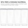 imageVtopmart 4 PCS Large Food Storage Containers 52L  175oz 4 Pieces BPA Free Plastic Airtight Canisters for Flour Sugar Baking Supplies Rice with Lids 4 Measuring Cups and 24 Labels BlackBlack