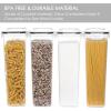 imageVtopmart Airtight Food Storage Containers with Lids 4 PCS 28L Pasta Containers for Pantry Organization and Storage BPA Free Kitchen Canisters for Spaghetti Flour Sugar and Noodles Black
