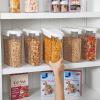imageVtopmart Cereal Containers Set 3 PCS Airtight Food Storage Container with FlipTop Lids Plastic Organizer Dispenser for Kitchen Pantry Organization 1352oz4L