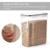 imageVtopmart Cereal Storage Container Set BPA Free Plastic Airtight Food Storage Containers 1352 fl oz for Cereal Snacks and Sugar 4 Piece Set Cereal Dispensers with 24 Chalkboard Labels Black4