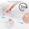 imageVtopmart 4 Pack 6quot Tall Upgrade Drawer Dividers for Big and Deep Drawer 128quot223quot Adjustable Expandable Dresser Drawer Organizer Clear Plastic Separators for Dresser Baby Supplies Kitchenware4
