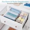 imageVtopmart 4 Pack 6quot Tall Upgrade Drawer Dividers for Big and Deep Drawer 128quot223quot Adjustable Expandable Dresser Drawer Organizer Clear Plastic Separators for Dresser Baby Supplies Kitchenware10